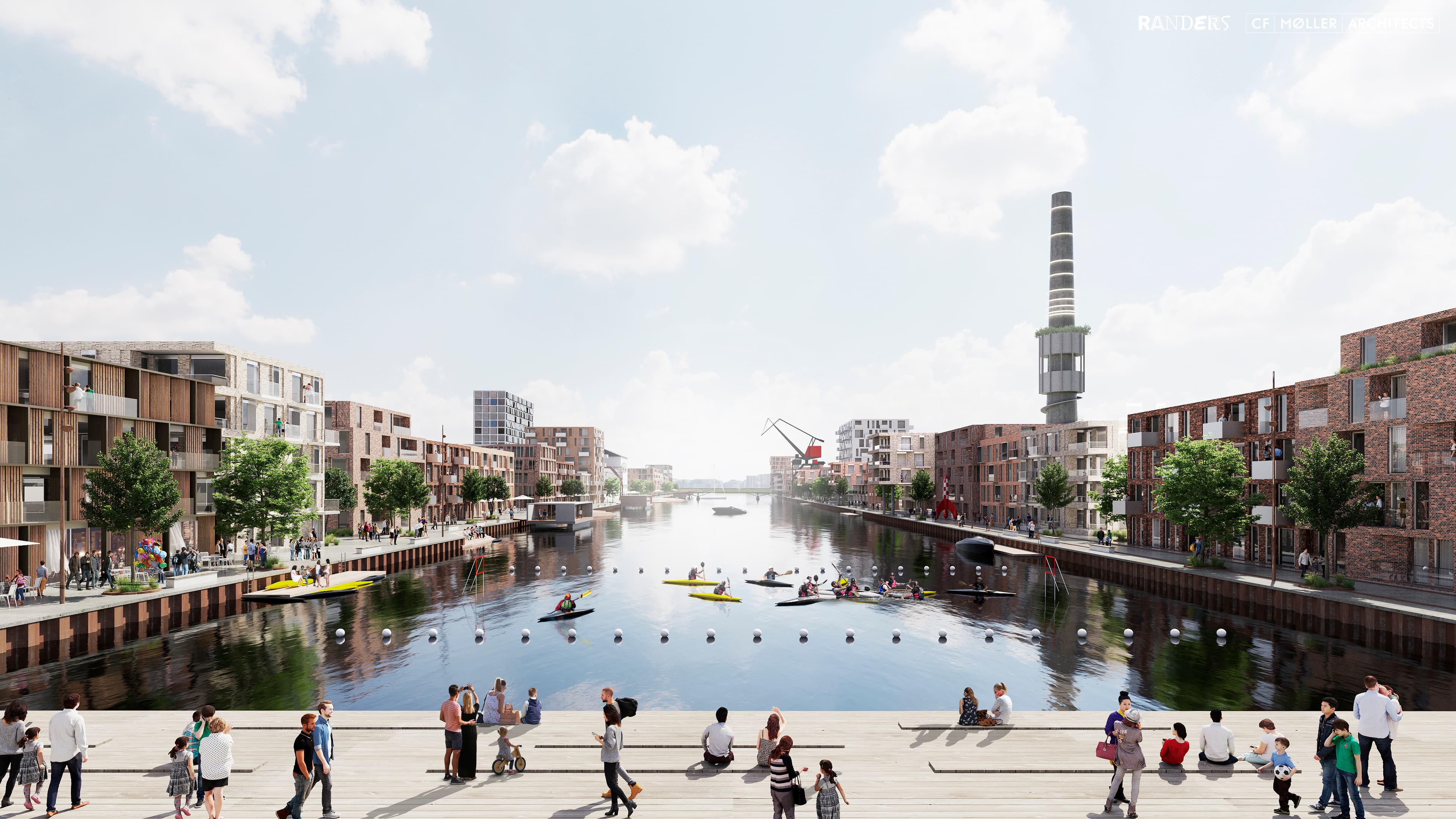 Flodbyen Randers Nordhavnen Scenarie B