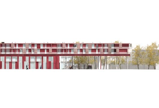 Det oprindelige projekt, Nordfacade.