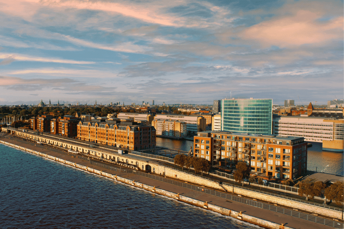 Langelinieskuret set fra oven