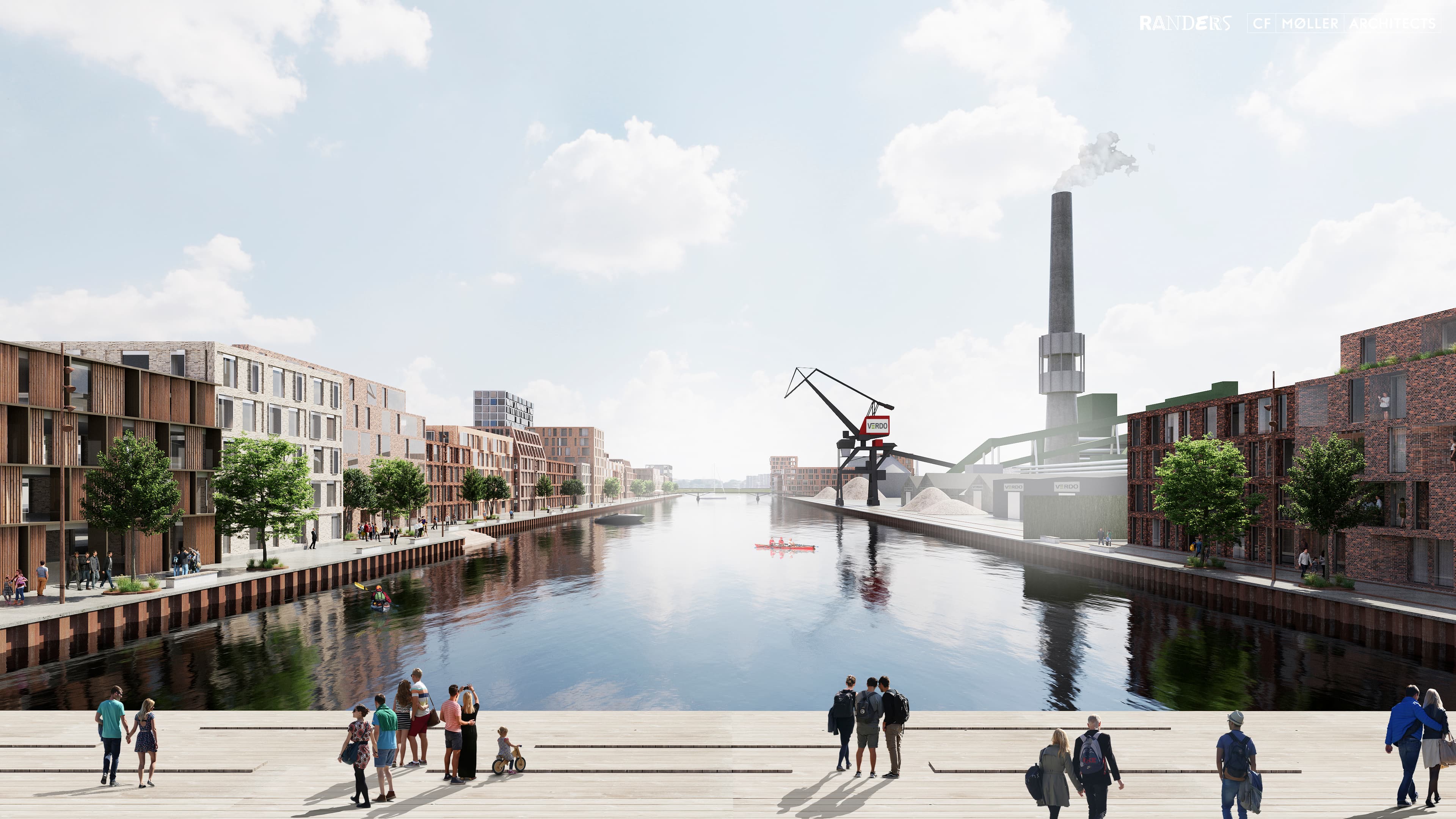 Flodbyen Randers Nordhavnen Scenarie A